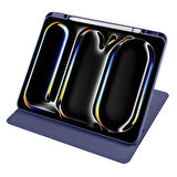 Apple iPad Pro 11 3. 4. Nesil Kılıf Termik Kalem Bölmeli Dönebilen Standlı Kılıf A2435 A2759 A2761-62 A2377-01 A2459-60
