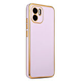 Xiaomi Redmi A1 Kılıf Köşeli Altın Model Kapak