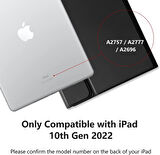 Apple iPad 11.Nesil A16 11inç/10.Nesil 10.9inç Kılıf Kablosuz Klavyeli Kılıf Mobax Türkçe Klavye