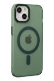 Apple iPhone 13 Kılıf Mat Kadifemsi Special Edition PC Magsafe Kapak