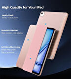 Apple iPad Air 13inç M2 Uyumlu Kılıf PU Deri Smart Standlı Case A2898 A2899 A2900