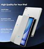 Apple iPad Air 13inç M2 Uyumlu Kılıf PU Deri Smart Standlı Case A2898 A2899 A2900