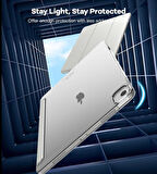 Apple iPad Air 13inç M2 Uyumlu Kılıf PU Deri Smart Standlı Case A2898 A2899 A2900