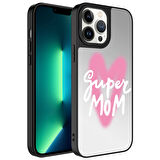 Apple iPhone 13 Pro Kılıf Aynalı Desenli Kamera Korumalı Parlak Mirror Kapak