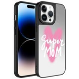 Apple iPhone 14 Pro Max Kılıf Aynalı Desenli Kamera Korumalı Parlak Mirror Kapak