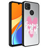 Xiaomi Redmi 9C Kılıf Aynalı Desenli Kamera Korumalı Parlak Mirror Kapak