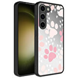 Samsung Galaxy S23 Plus Kılıf Aynalı Desenli Kamera Korumalı Parlak Mirror Kapak