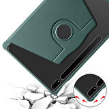 Samsung Galaxy Tab S8 Plus SM-X800 Kılıf Termik Kalem Bölmeli Dönebilen Standlı Kılıf