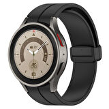 Samsung Galaxy Watch 4 5 6 7 FE 40 40 44 Classic 42 43 46 47 mm Kordon Magnetli Ayarlanır Silikon Kordon