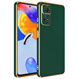 Xiaomi Redmi Note 12 Pro 4G Kılıf Köşeli Altın Model Kapak