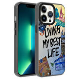 Apple iPhone 13 Pro Kılıf Desenli Dragon Sert Kapak