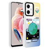 Xiaomi Redmi Note 12 4G Kılıf Desenli Dragon Sert Kapak