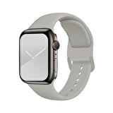 Apple Watch 42/44/45/46/49mm M/L Beden Kordon Silikon Spor Kordon 1 2 3 4 5 6 SE 7 8 Ultra