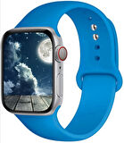 Apple Watch 42/44/45/46/49mm M/L Beden Kordon Silikon Spor Kordon 1 2 3 4 5 6 SE 7 8 Ultra