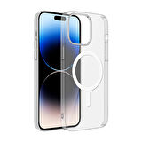 Apple iPhone 15 Plus Kılıf Ultra İnce Sert PC Magsafe Uyumlu Açık Porto Kapak