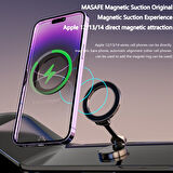 360 Dönebilen Magsafe Mıknatıslı Magnetik Stand Araç İçi Telefon Tutucu (Wireless Şarj Yapmaz)