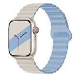 Samsung Galaxy Watch 4 5 6 7 FE 40 40 44 Classic 42 43 46 47 mm Kordon Double Color Magnetic Strap BH52