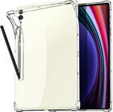 Samsung Galaxy Tab S9 FE Plus/S10 Plus/S9 Plus Kılıf Darbelere Dayanıklı Şeffaf Kapak X610-16-810-18 X820