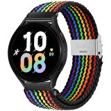 Huawei Watch GT4 GT5 41mm GT5 Pro 42mm Üniversal Akıllı Saat 18mm Kordon Metal Klipsli Flexi Örgü