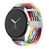 Amazfit GTS Bip Lite S Samsung Haylou Solar Huawei 20mm Kordon Metal Klipsli Flexi Örgü