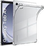 Samsung Galaxy Tab A9 X110 X115 Kılıf Darbelere Dayanıklı Şeffaf Kapak
