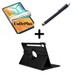 Samsung Galaxy Tab S9 FE Plus/S10 Plus/S9 Plus Kılıf Dönen Tablet Kilifi Ekran Koruyucu+Kalem