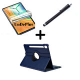 Samsung Galaxy Tab S9 FE Plus/S10 Plus/S9 Plus Kılıf Dönen Tablet Kilifi Ekran Koruyucu+Kalem