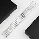 Samsung Galaxy Watch 4 5 6 7 FE 40 40 44 Classic 42 43 46 47 mm Kordon Baklalı Metal Kordon