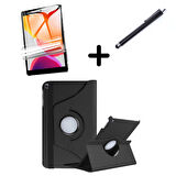 Samsung Galaxy Tab A9 8.7inç X110 X115 Kılıf Dönen Tablet Kilifi Ekran Koruyucu+Kalem