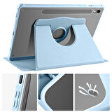 Samsung Galaxy Tab S9/ S9 FE Kılıf Termik Kalem Bölmeli Dönebilen Standlı Kılıf