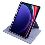 Samsung Galaxy Tab S9/ S9 FE Kılıf Termik Kalem Bölmeli Dönebilen Standlı Kılıf