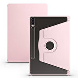 Samsung Galaxy Tab S9 FE Plus/S10 Plus/S9 Plus Kılıf Termik Kalem Bölmeli Dönebilen Standlı Kılıf