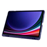 Samsung Galaxy Tab S9 X710 X716 X718 Kılıf Kalem Bölmeli Trifolding Case