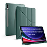 Samsung Galaxy Tab S9 FE Plus/S10 Plus Kılıf Kalem Bölmeli Trifolding Case X610 X616 X820 X826 X828 