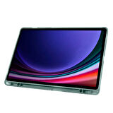 Samsung Galaxy Tab S9 FE Plus/S10 Plus Kılıf Kalem Bölmeli Trifolding Case X610 X616 X820 X826 X828 