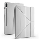 Samsung Galaxy Tab S9 FE Plus/S10 Plus Kılıf Kalem Bölmeli Trifolding Case X610 X616 X820 X826 X828 