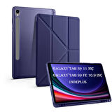 Samsung Galaxy Tab S9 FE X510 X516 Kılıf Kalem Bölmeli Trifolding Case