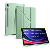 Samsung Galaxy Tab S9 FE X510 X516 Kılıf Kalem Bölmeli Trifolding Case