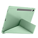 Samsung Galaxy Tab S9 FE X510 X516 Kılıf Kalem Bölmeli Trifolding Case