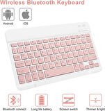 Samsung Galaxy Tab S9 FE Plus/S10 Plus/S9 Plus Kılıf Kablosuz Klavyeli Kılıf Mobax Türkçe X610-16-810-18 X820