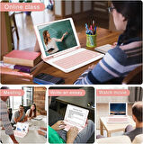 Samsung Galaxy Tab S7 FE S7 Plus S8 Plus 12.4" Kılıf Kablosuz Klavyeli Kılıf Mobax X800 T730 T970