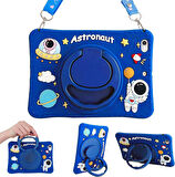 Samsung Galaxy Tab A9 8.7inç X110 X113 X115 X117 Kılıf Cute Dolls Standlı Eğlenceli 3D Karekterli Çocuk Kılıfı