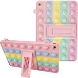 Samsung Galaxy Tab A9 Plus X210 X213 X215 X217 Kılıf Cute Dolls Standlı Eğlenceli 3D Karekterli Çocuk Kılıfı