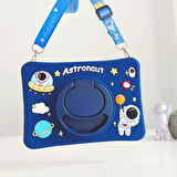 Samsung Galaxy Tab A9 Plus X210 X213 X215 X217 Kılıf Cute Dolls Standlı Eğlenceli 3D Karekterli Çocuk Kılıfı