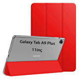 Samsung Galaxy Tab A9 Plus X210 X213 X215 X217 Kılıf PU Deri Smart Standlı Case