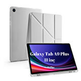 Samsung Galaxy Tab A9 Plus X210 X213 X215 X217 Kılıf Kalem Bölmeli Trifolding Case