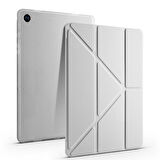Samsung Galaxy Tab A9 Plus X210 X213 X215 X217 Kılıf Kalem Bölmeli Trifolding Case