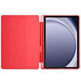 Samsung Galaxy Tab A9 8.7inç X110 X113 X115 X117 Kılıf Kalem Bölmeli Trifolding Case