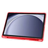 Samsung Galaxy Tab A9 8.7inç X110 X113 X115 X117 Kılıf Kalem Bölmeli Trifolding Case