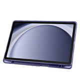 Samsung Galaxy Tab A9 8.7inç X110 X113 X115 X117 Kılıf Kalem Bölmeli Trifolding Case